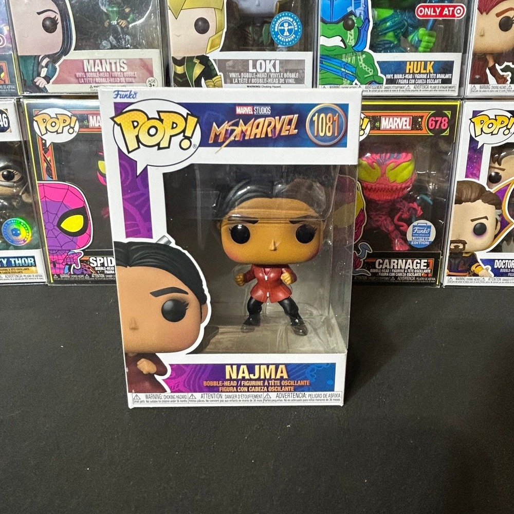 Funko Pop Marvel Ms Marvel Najma 1081 Vinyl Bobble-Head Figure MCU Disney+